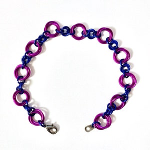 Purple Mobis ChainMaille Bracelet