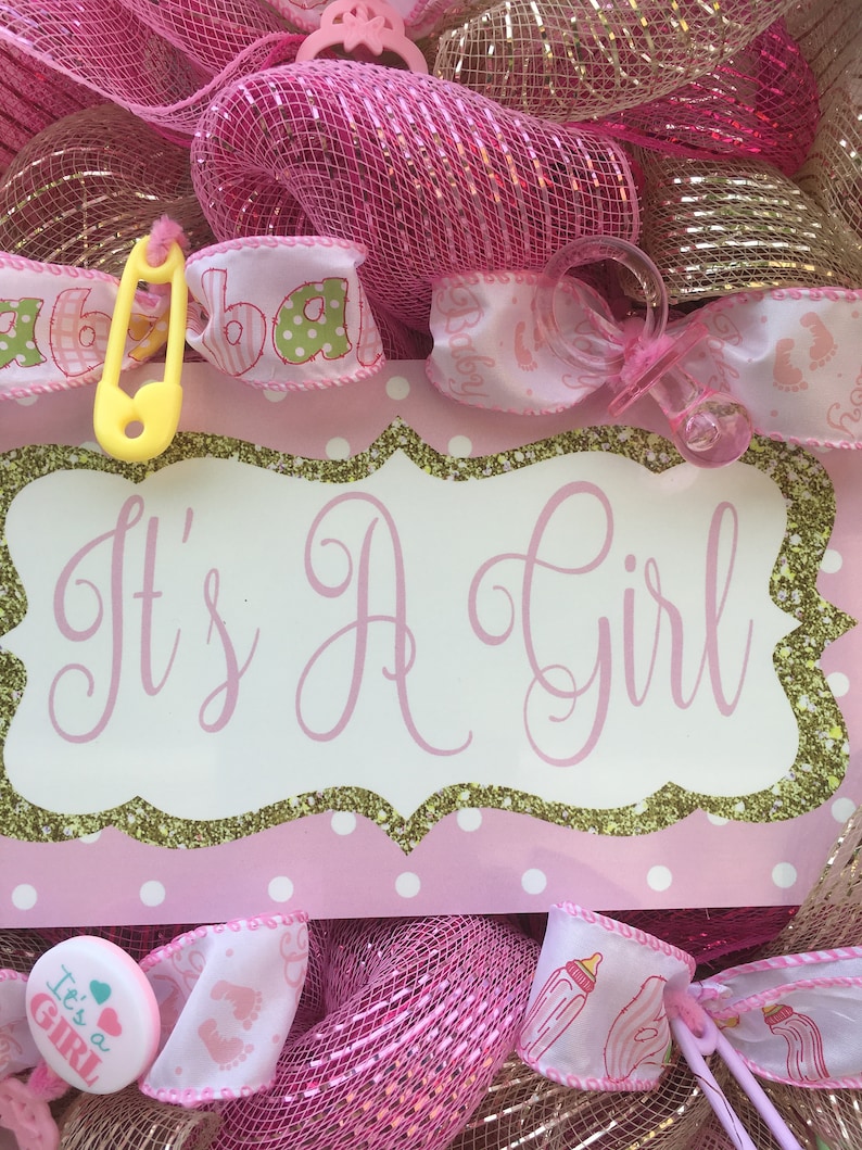 Baby Announcement Wreath Nursery Wreath Baby Shower Wreath Baby Wreath Door Door Wreath