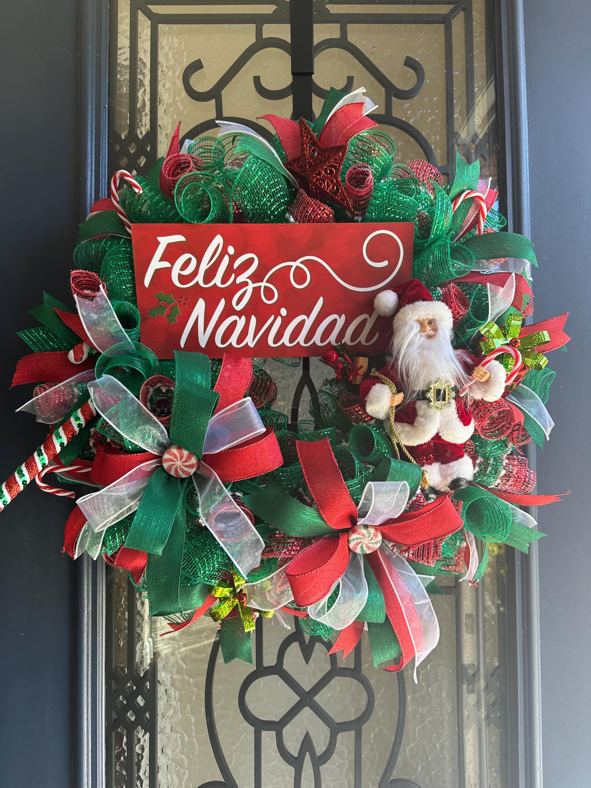 　Decorated Christmas Wreath Amazon.com: Prelit Christmas Wreath for Front Door Outside,22 inch