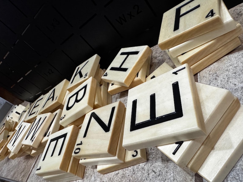 Jumbo Magnetized Scrabble Letters - Etsy