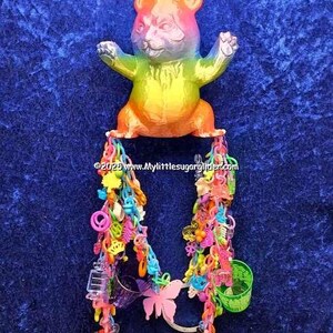 Hippie Panda 2 Hanging Cage Toy Sugar Gliders