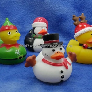 Christmas Ducks 4 Pack Sugar Glider Toys