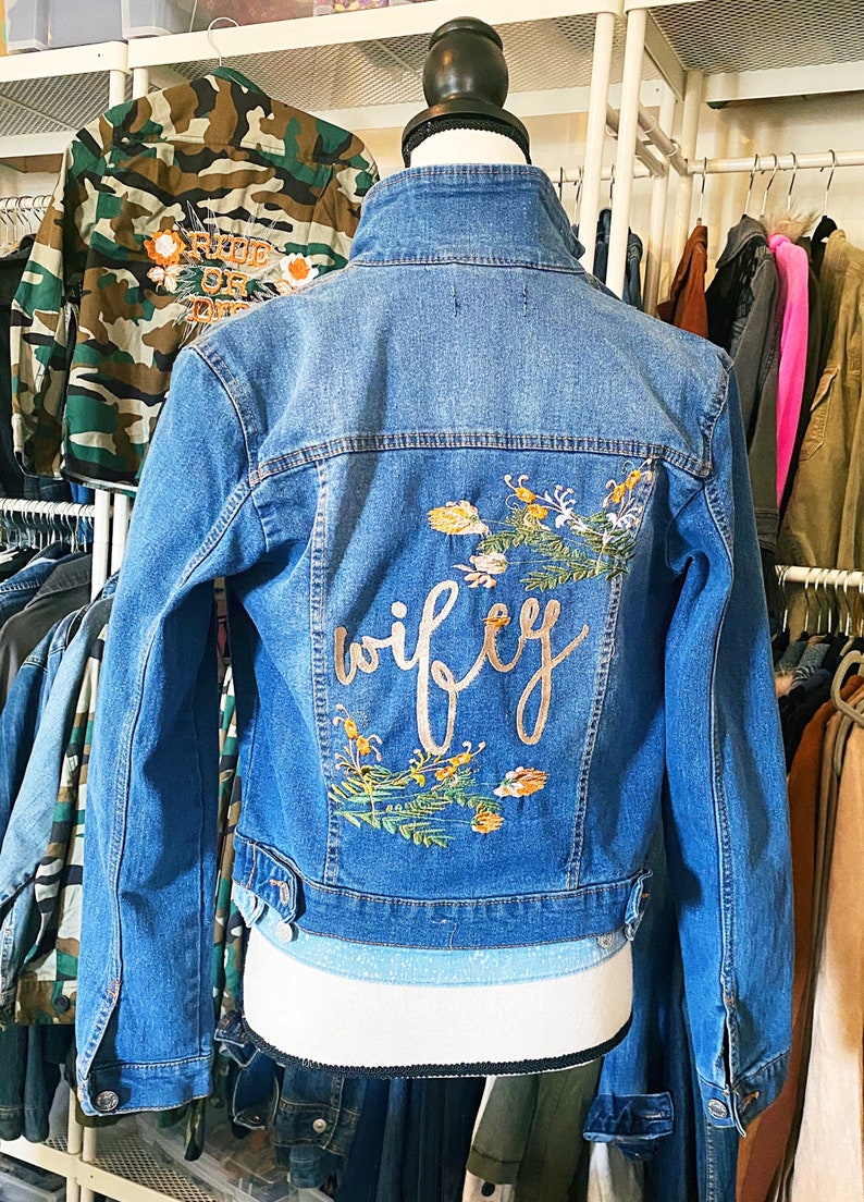 etsy custom jean jacket