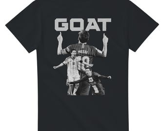 Lionel Messi GOAT T-Shirt | Minimalist Soccer Fan Tee