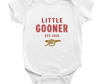 Body de manga corta para bebé Arsenal (6 M/12 M/18 M)
