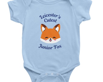 Body de manga corta para bebé Leicester City (6M/12M/18M)
