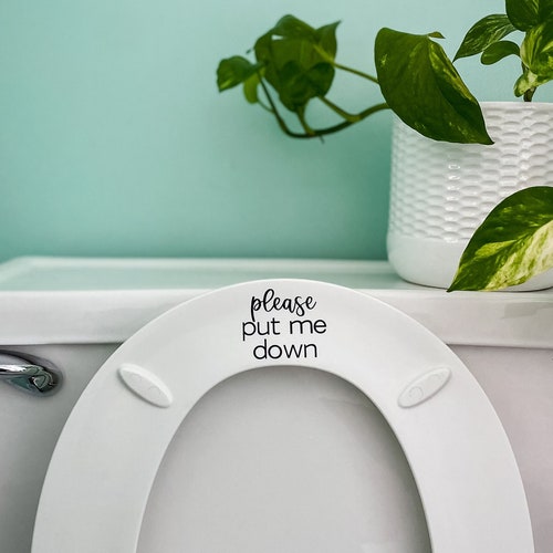 Toilet Seat Decals Etsy