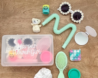 Personalized Flower Girl Activity Box - Wedding Keepsake Gift
