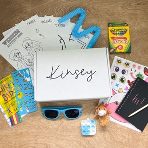 Wedding Day Kids Activity Box - Kids Wedding Favors - Wedding Kids Table Entertainment