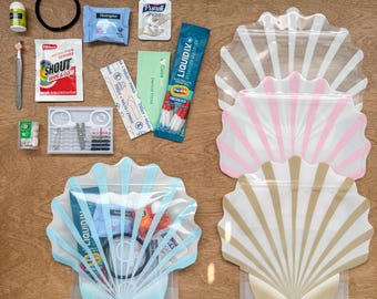 Hangover Kit | Bachelorette Emergency Favor | Seashell Bag | Bridesmaid Beach Survival | Last Toast on the Coast | Coastal Cowgirl