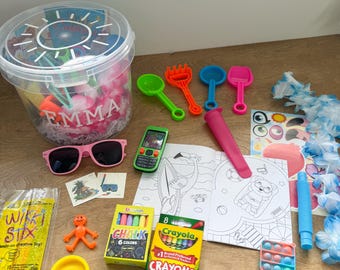 Personalized Summer Activity Bucket | Kids Gift Basket | Beach Fun Kit