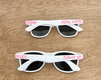 Personalized Flower Girl Sunglasses | Petal Patrol Gift