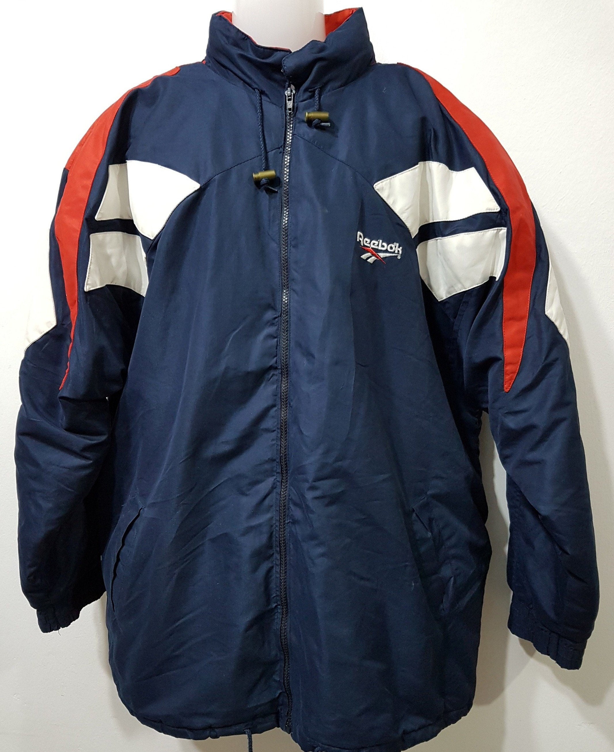 sports jacket windbreaker bleu men size 