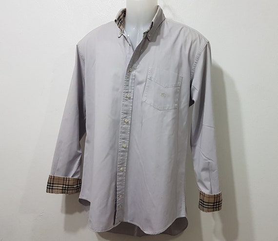 Vintage Burberry shirt men size: M/90s 