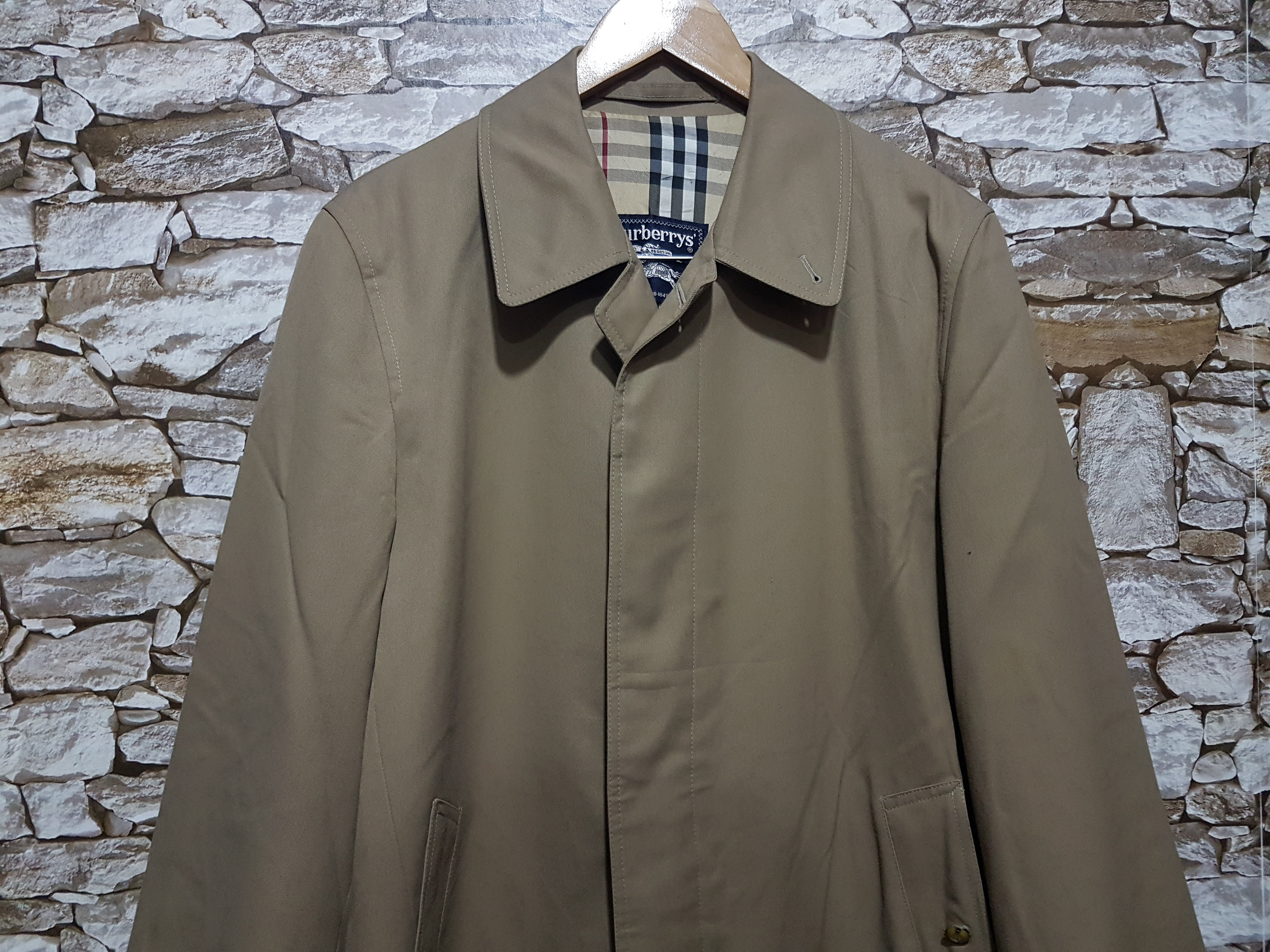 Vintage Burberry Trench Coat Jacket Men Size: M - Etsy