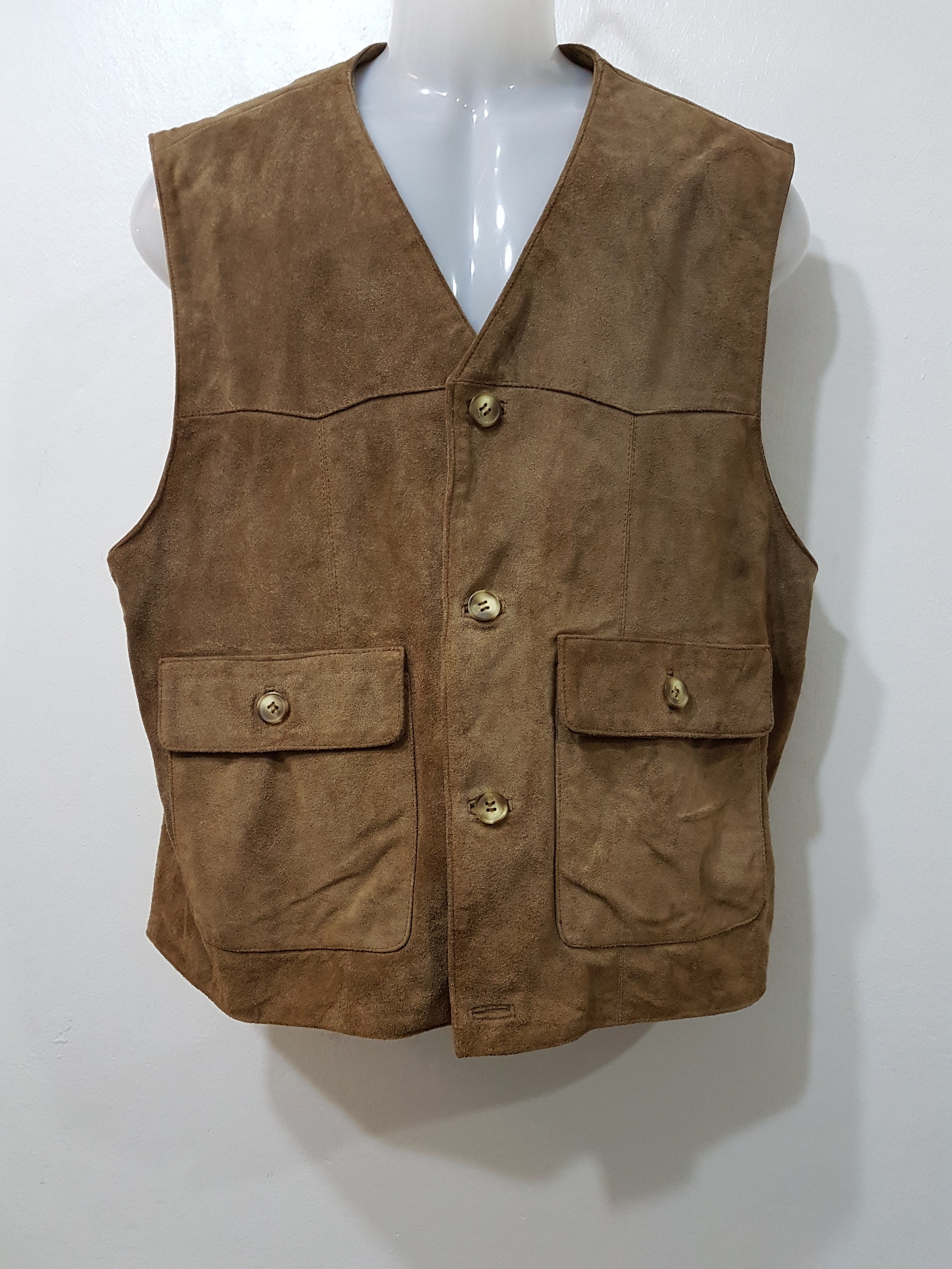 old leather vest