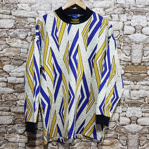 vintage multicolor goal keeper Umbro sweatshirt je
