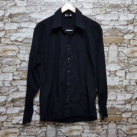 Perdido Escuela primaria Aproximación Vintage Luxe Versace Jeans Couture Shirt Longe Sleeve Black - Etsy Norway