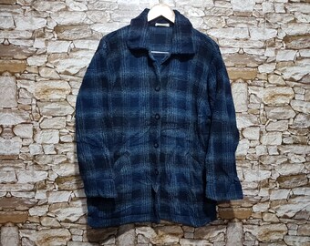 Vintage Retro Fleece Shirt Jacket 