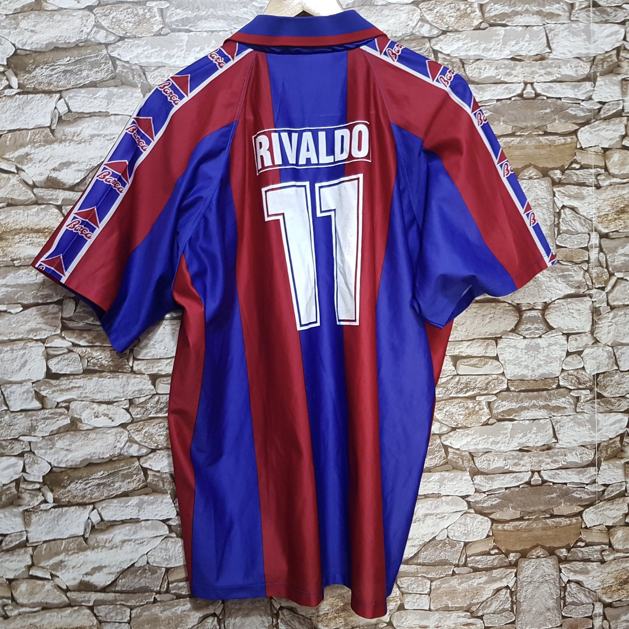 Vintage FC Barcelona Jersey Shirt Man XL/RIVALDO - Etsy
