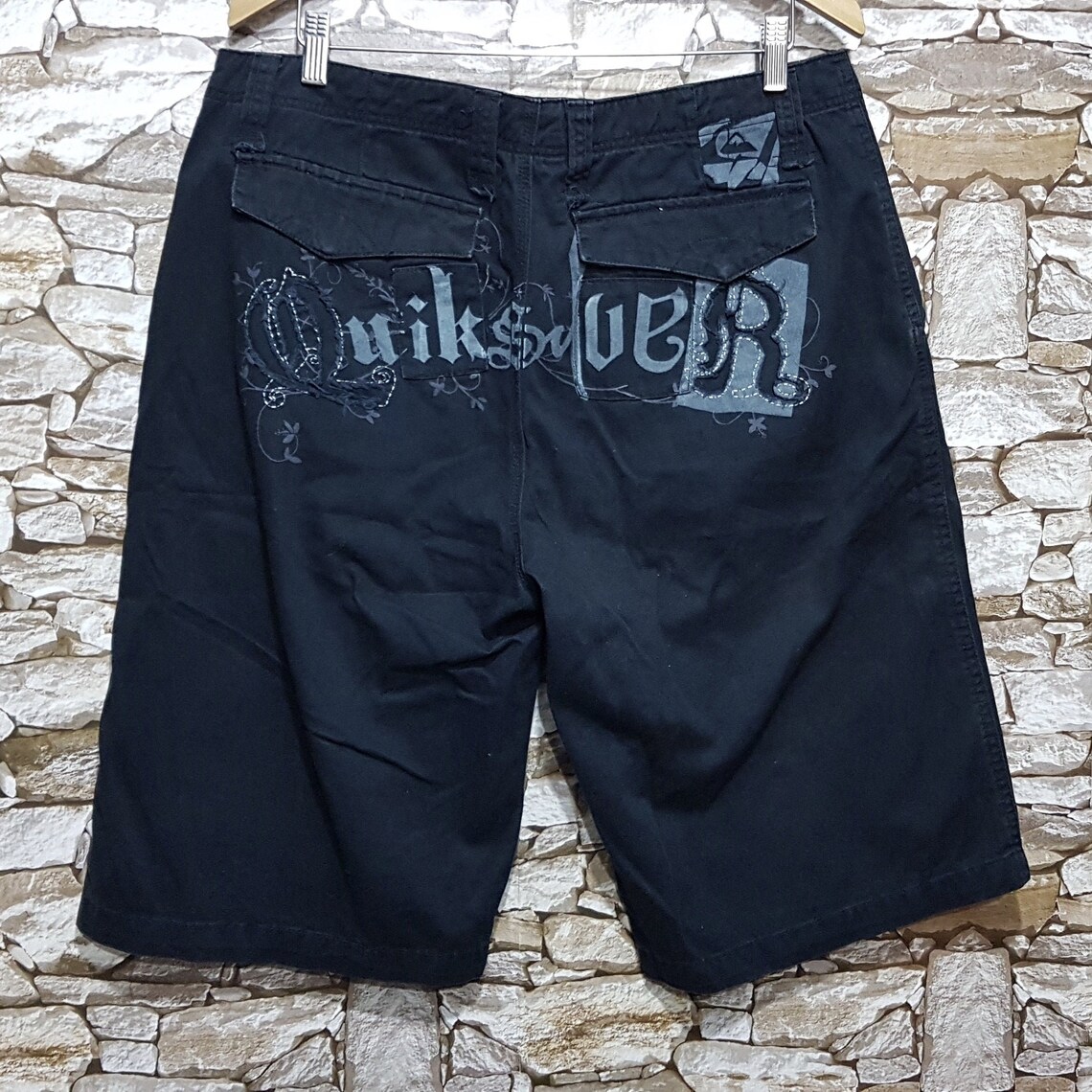 Vintage Quiksilver shorts surfing surf short pants Embroidered Etsy