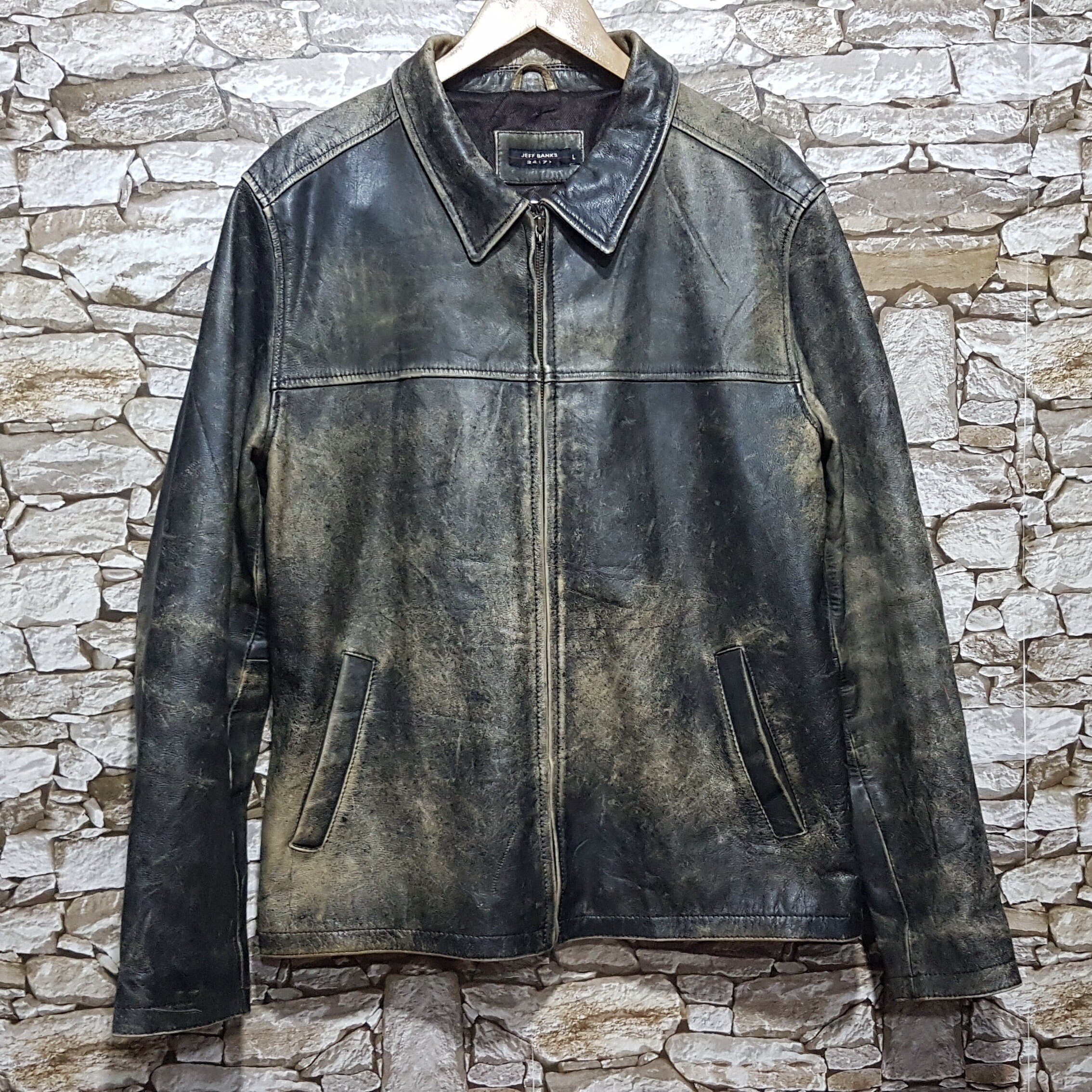 jeff banks leather jacket