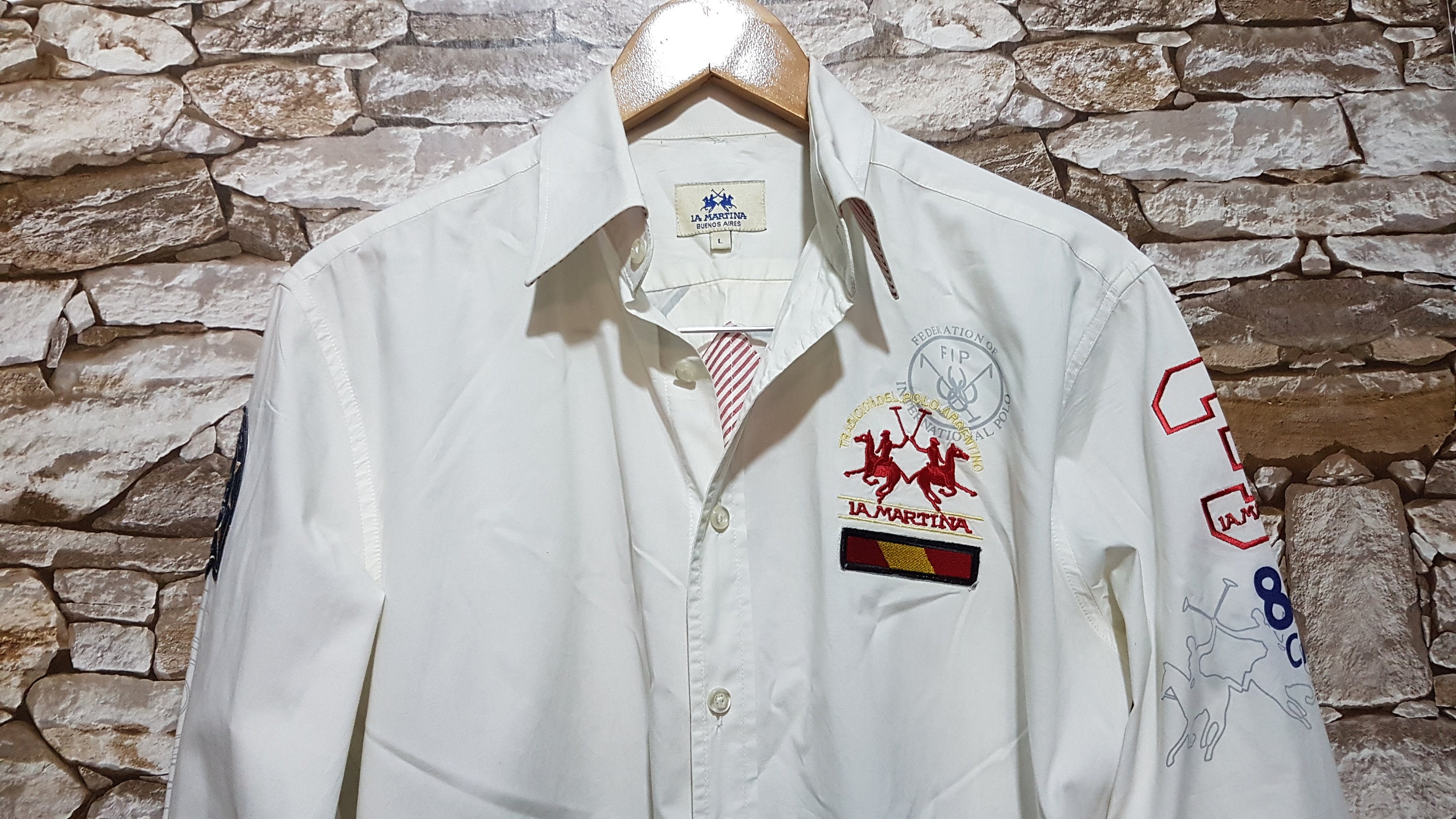 Camisa blanca vintage talla hombre: L/ropa vintage Etsy España