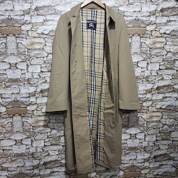 transmission krølle Tumult Vintage Burberry Trench Coat Jacket Size: M /burberry's - Etsy Hong Kong