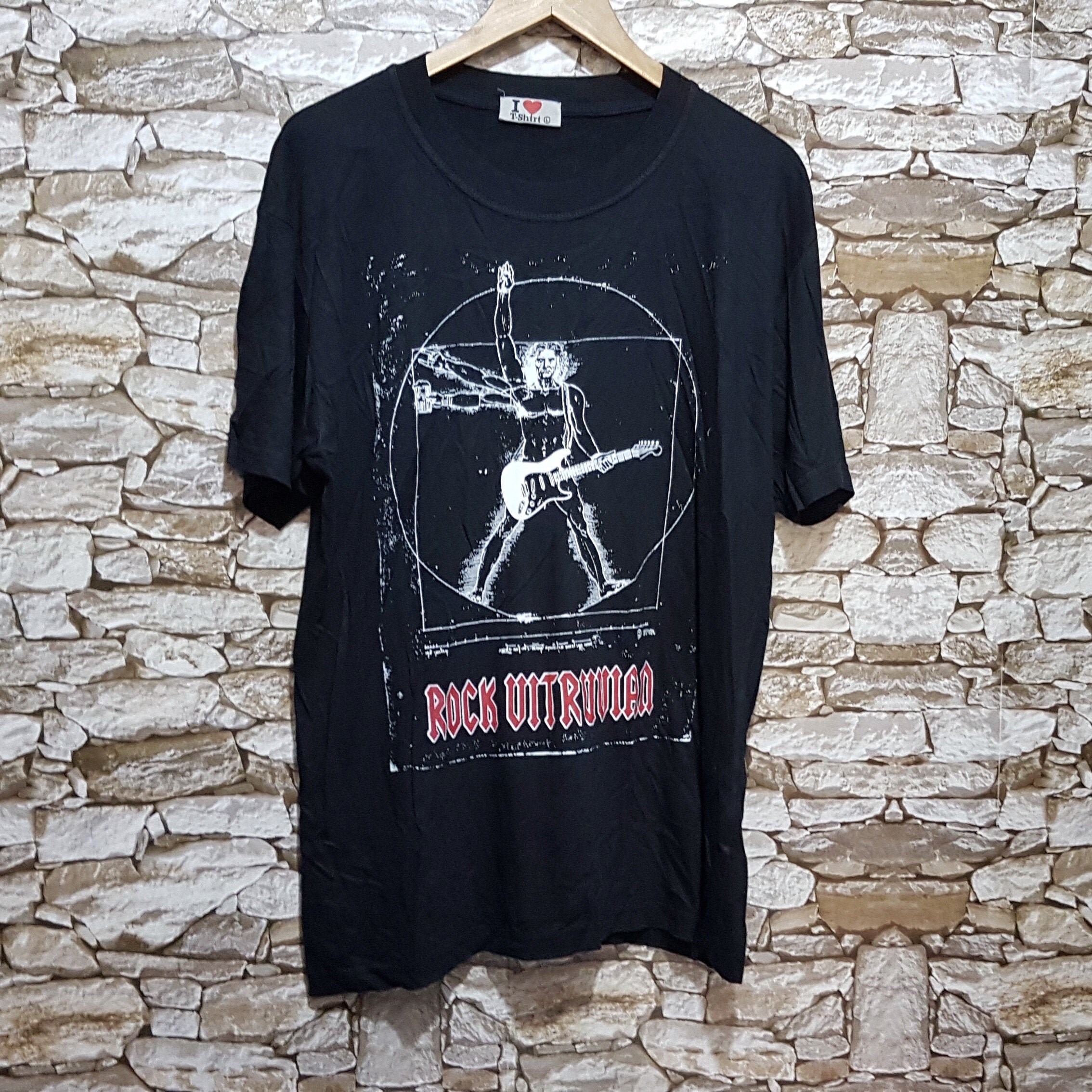 Vintage rock Vitruvian shirt men size 