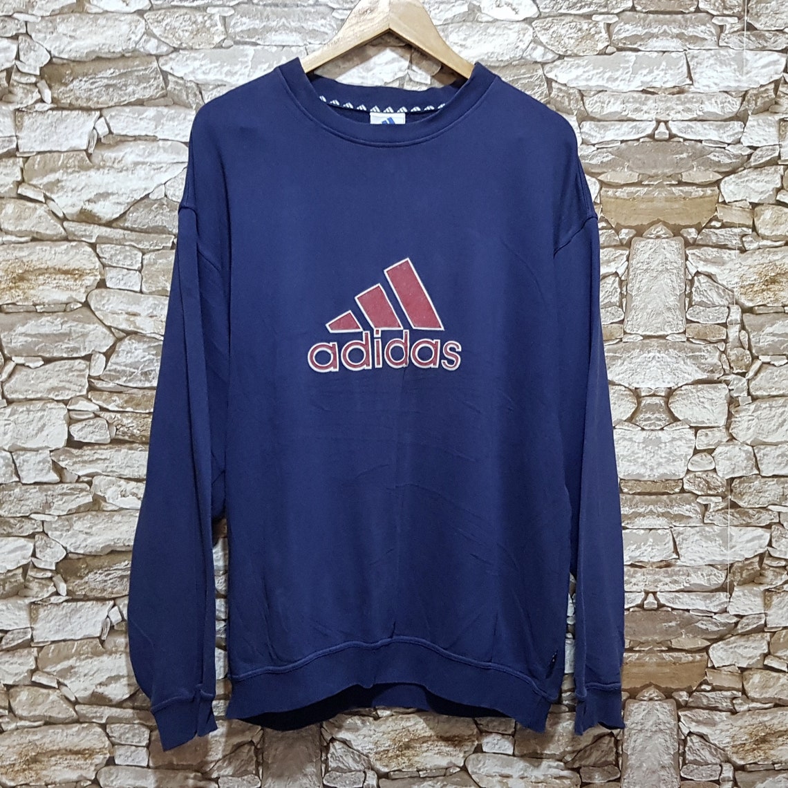 Vintage 90s Adidas Sweater Jumper Size: L/ Old School Retro - Etsy