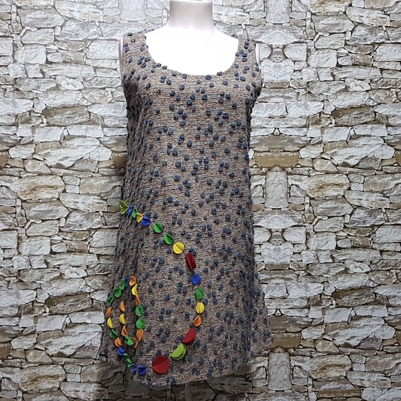 vintage tank dress women/boho hippie Summer chiffo
