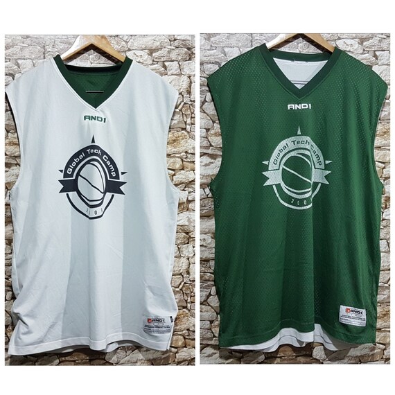Vintage and1 reversible basketball t-shirt jersey