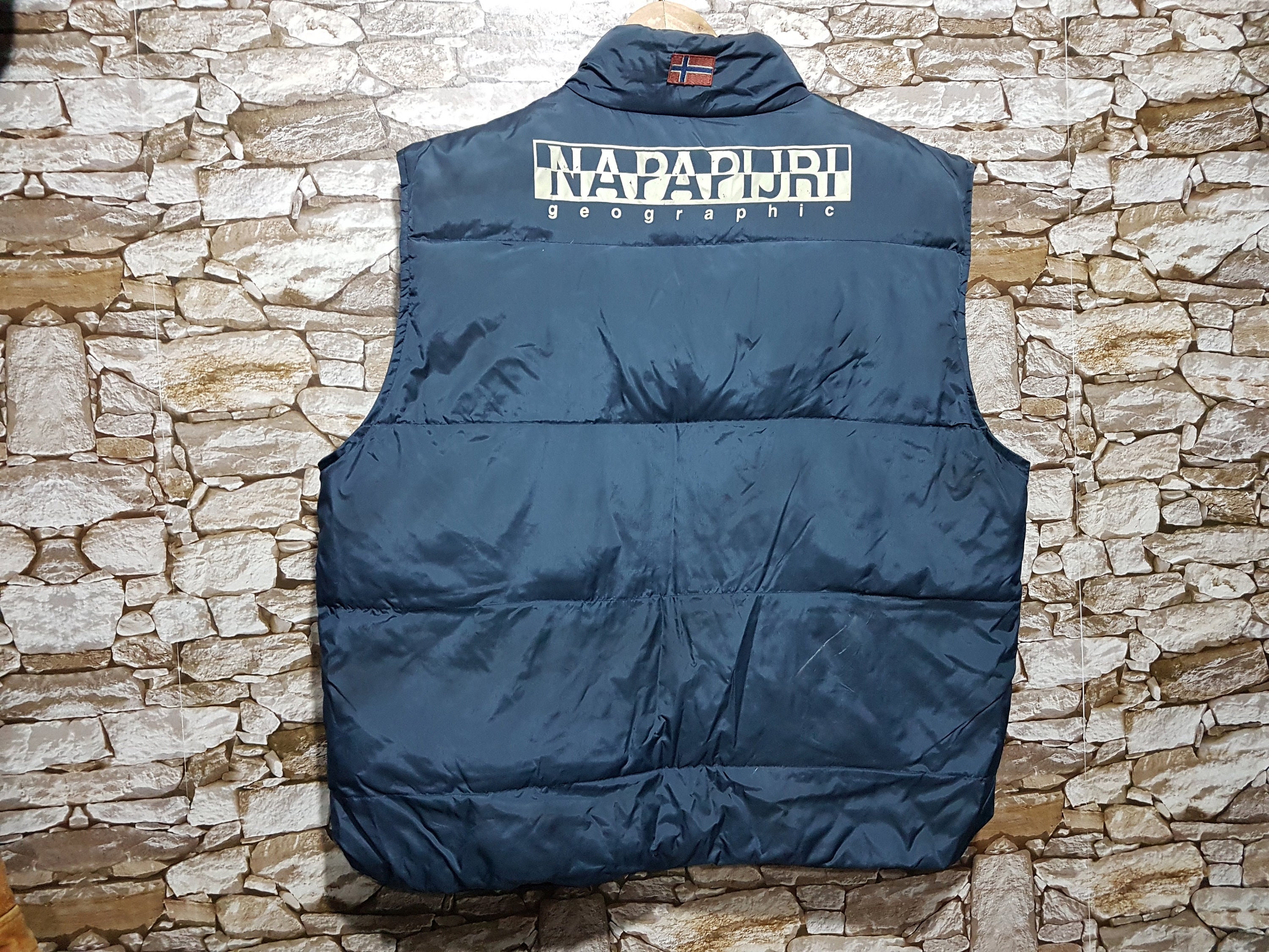 Vintage 90s Napapijri Down Vest Men 