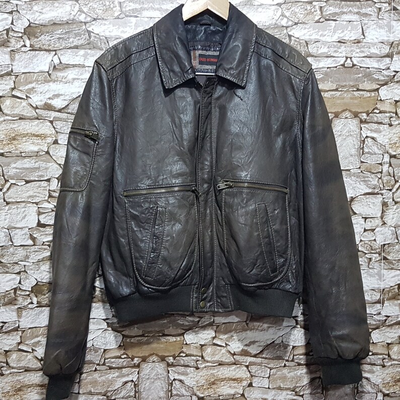 Romano Mens Classy Black Leather Jacket Romano Mens Classy Black Leather Jacket