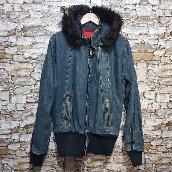 Vintage Levis Jean Bomber Sherpa Jacket 