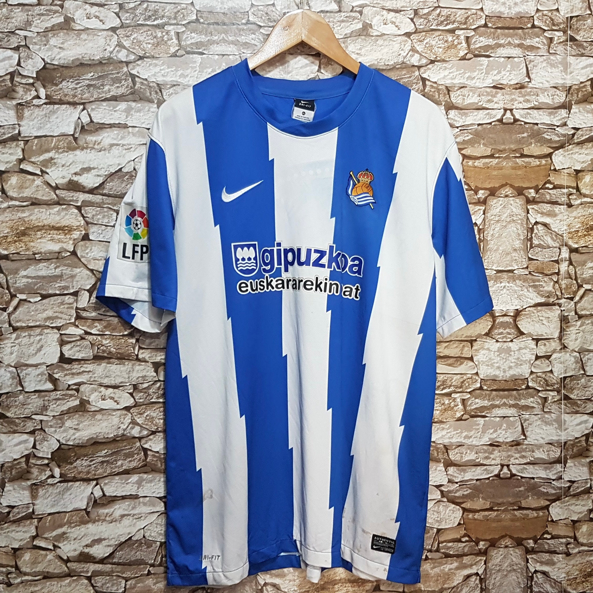 Jersey vintage real Camiseta de fútbol talla España