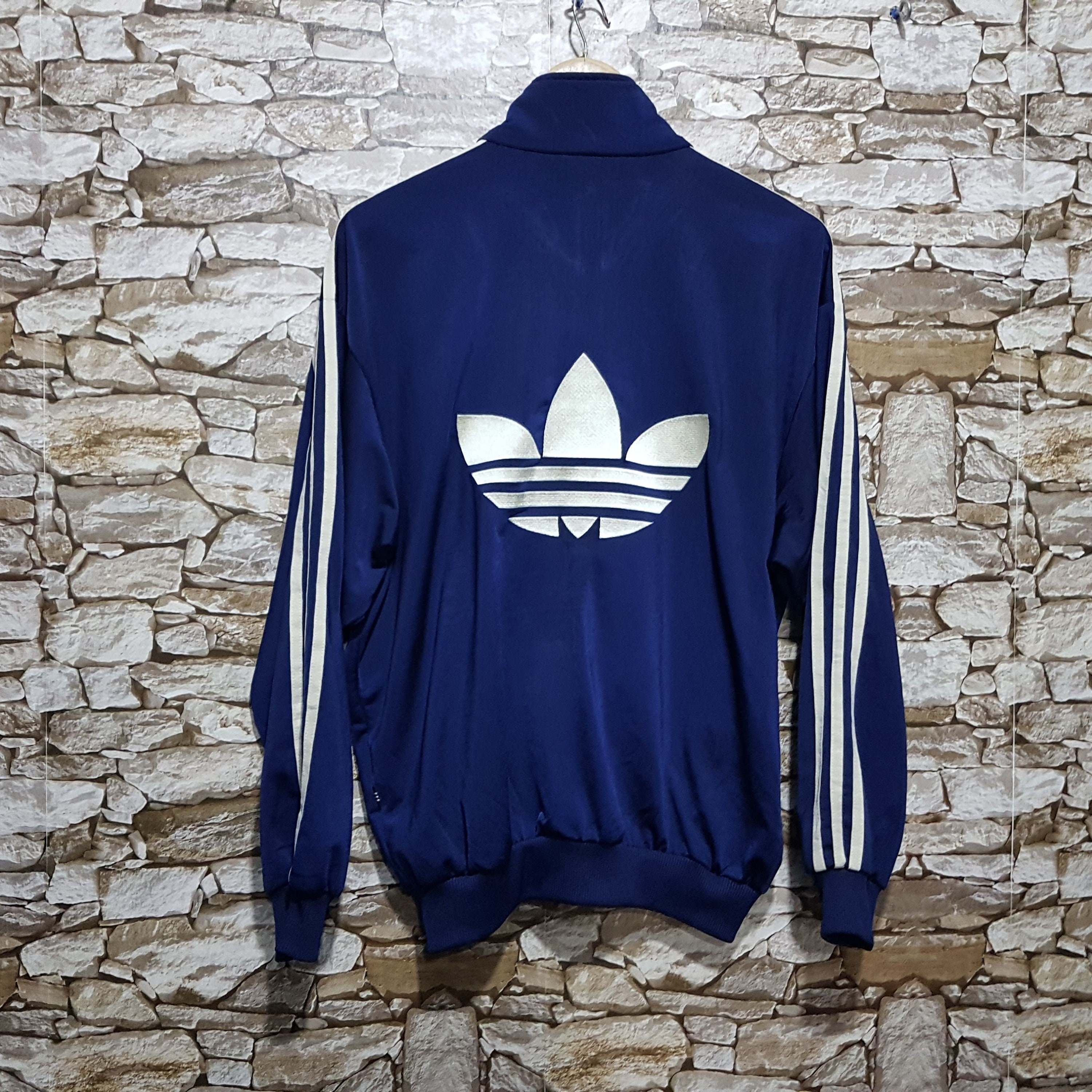 Vintage 90s Adidas track top jacket gran tamaño -