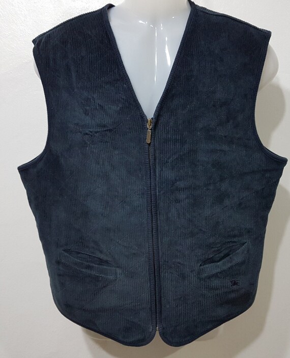 burberry vest blue