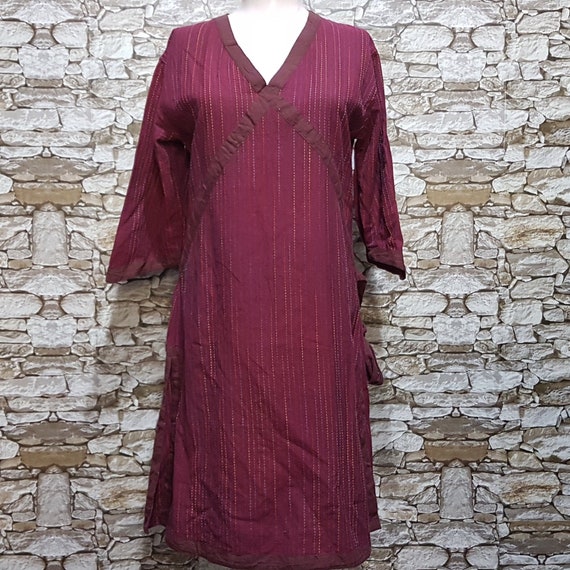 vintage Cheongsam Striped dress women/hippie Summe