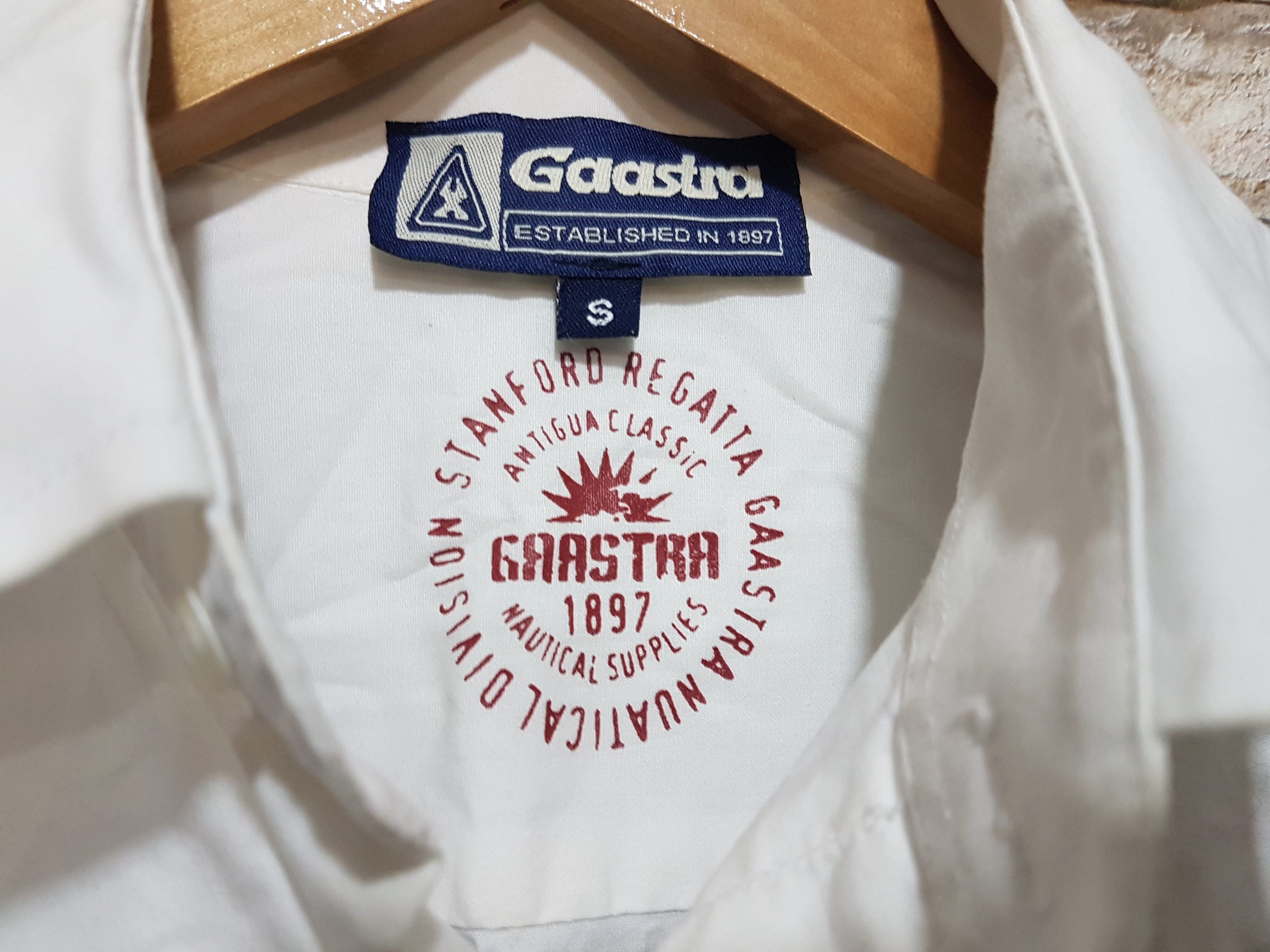 Vintage white Classic Shirt men slim line size: Etsy 日本