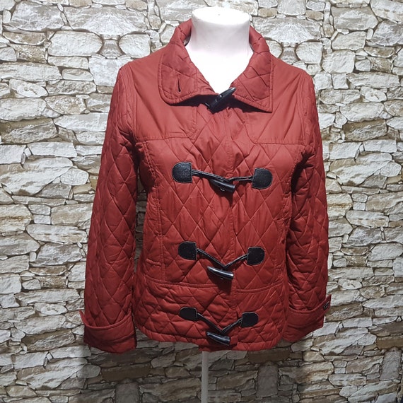 Vintage plumífero mujer rojo talla: L -