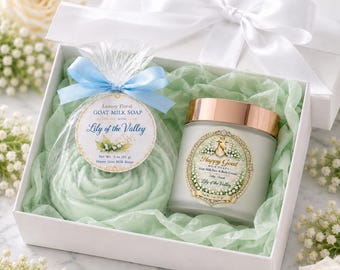Lily of the Valley Luxury Goat Milk Bath & Beauty Set | Goat Milk Gift Set for Her
