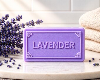 Lavender Bouquet Goat Milk Soap | Lavender Bath Bar | Skincare Gift for Her | Handmade Soap | Calming Spa Soap