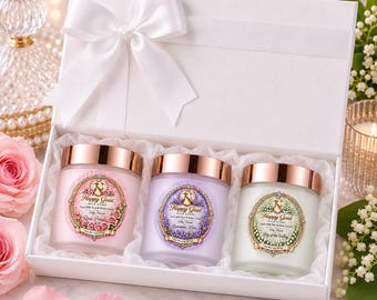 Luxury Floral Goat Milk Cream Gift Set | Moisturizing Face & Body Cream | Gift for Her