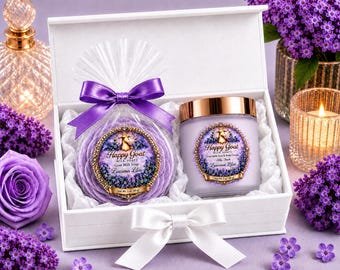 Luscious Lilac Luxury Goat Milk Bath & Beauty Gift Set | Goat Milk Set for Her