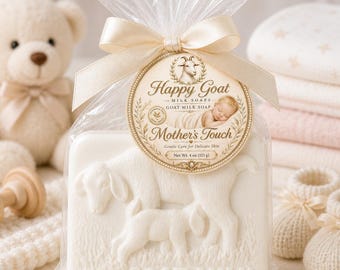 Unscented Goat Milk Soap | Fragrance-Free Bar | Gentle Moisturizing Soap for Babies