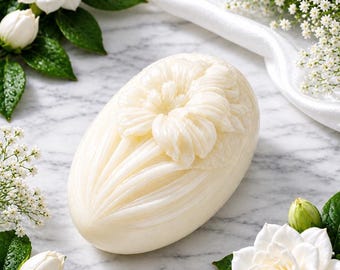 Gardenia Blossom Goat Milk Soap | Floral Bath Bar | Handmade Soap Bar | Gift for Her | Moisturizing Skincare
