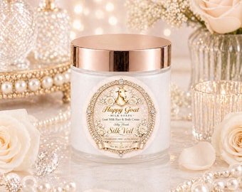 Unscented Goat Milk Face & Body Cream | Paraben-Free, Sulfate-Free | Silky Moisturizing Cream | Gift for Her