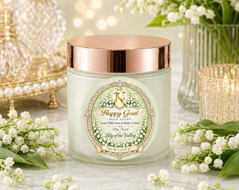 Lily of the Valley Goat Milk Face & Body Cream | Paraben-Free, Sulfate-Free, Delicately Scented Cream | Gift for Her