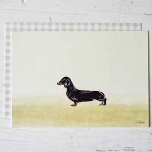 Teckel kunstkaart (A5)